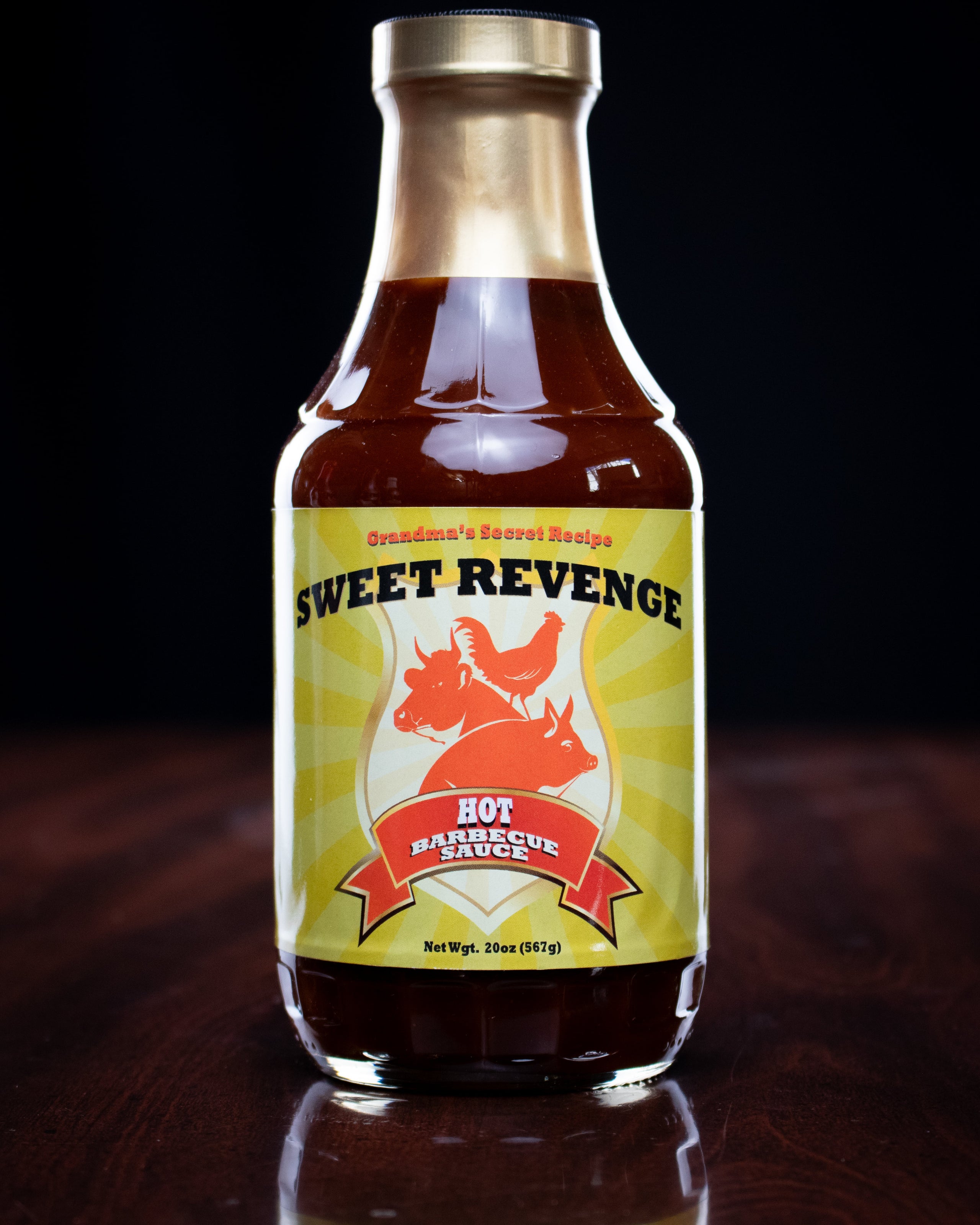 Sweet Revenge BBQ Sauce Hot 16oz